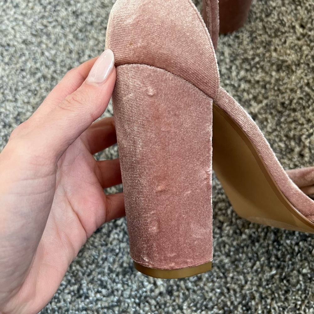 Velvet Pink Steve Madden Heels - Picture 4 of 5